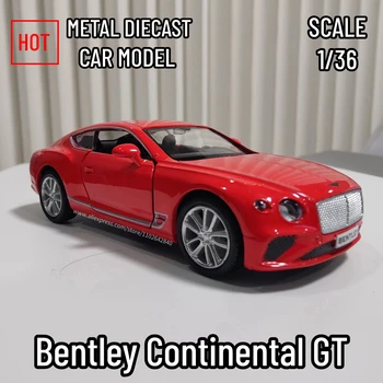 1:36 Bentley Continental GT Replica Metal Car Model Scale Diecast Vehicle Collection Home Interior Decor Gift Kid Boy Toy