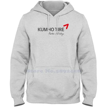 Kumho Padangų laisvalaikio drabužių džemperis Atspausdintas logotipas Grafinis didelio dydžio gobtuvas