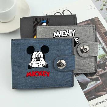 Disney Mickey Mouse piniginė Monetų piniginė Didelės talpos mados moterų animacinis filmas PU odinė piniginė kreditinėms kortelėms Krepšio laikiklio dovana
