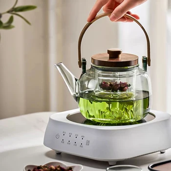 GIANXI arbatinukas arbatai Geriamojo vandens rezervuaras Virtuvės priedai Skaidrus ir aukštai temperatūrai atsparus arbatos separatorius Arbatos rinkinys